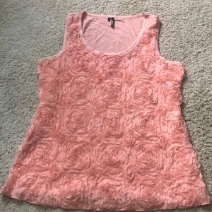3D floral tank